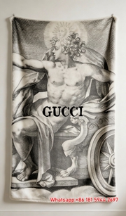 Vintage Gucci Apollo Engraving Flannel Blanket Wall Hanging throw blankets IMG_2429
